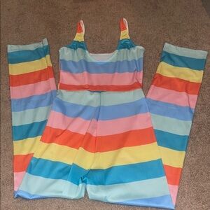 Colorful Striped Jumpsuit